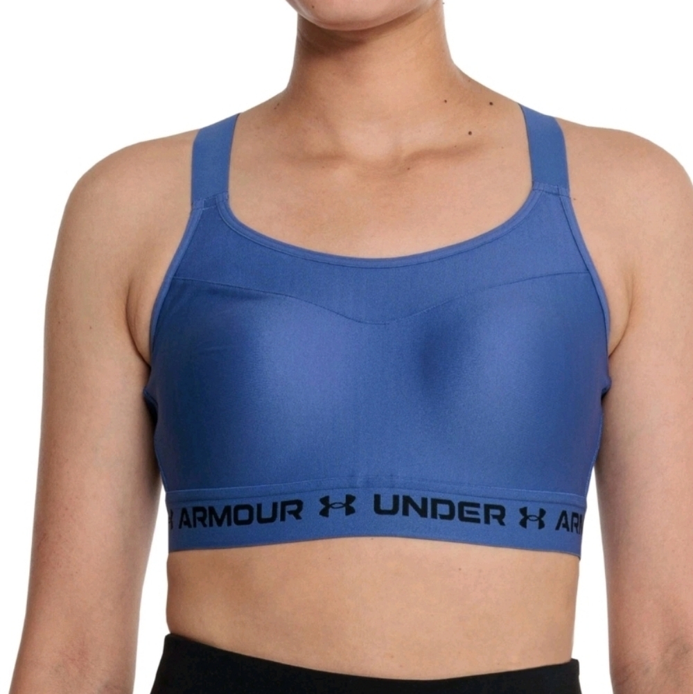 Under Armour Women's Active Blue Sports Bra Lightly Padded Daily Support 32DD